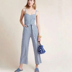 PAIGE Emma Railroad Jumpsuit L